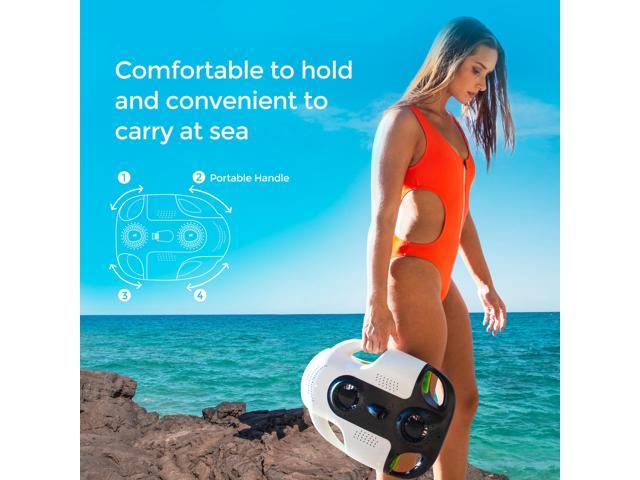 Youcan Robot BW Space Pro Professional Underwater Drone with Camera APP Remote Control RC Submarine with 4K UHD Image Stabilization 1080P,Long battery life,100M Tether,ROV