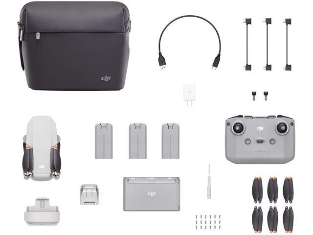 DJI Mini 2 Fly More Combo ?C Ultralight and Foldable Drone for Adults and Kids, 3-Axis Gimbal with 4K Camera, 12MP Photos, 31 Mins Flight Time, OcuSync 2.0 10km HD Video Transmission, QuickShots,