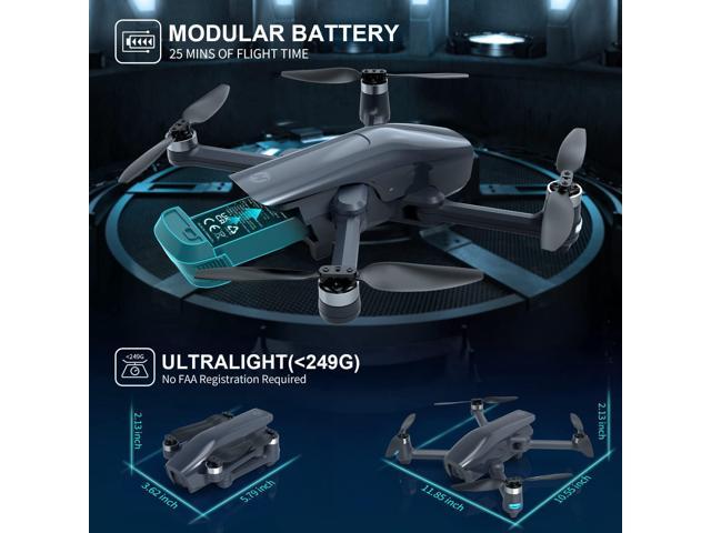Holy Stone HS710 Drones with Camera for Adults 4K, GPS FPV Foldable 5G Quadcopter for Beginners with Optical Flow Positioning, Auto Return Home, Follow Me, Brushless Motor, Easy to Fly